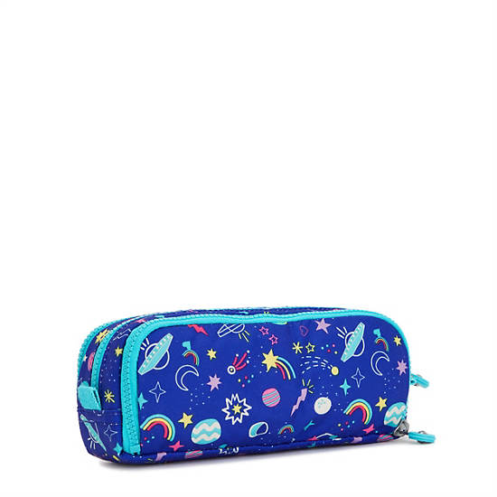 Plecaki Kipling Gitroy Printed Pencil Case Granatowe | PL 1306KO